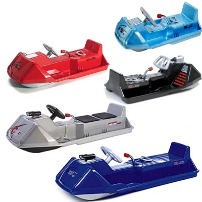 EKO SnowComet 90 100 120 Bob Schlitten Lenkrodel Rodel für Kinder Lenkrad