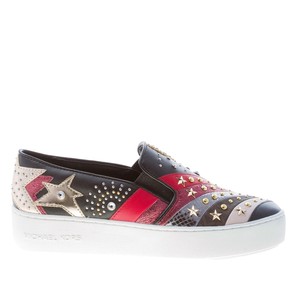 michael kors red slip on sneakers