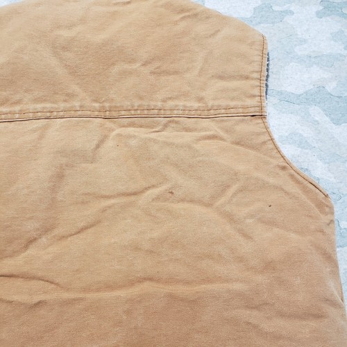 Vintage Saddle King Western Vest Mens Medium Tan Pockets Sleeveless Western Wear - Picture 7 of 10