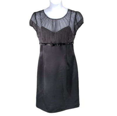green emerald velvet dress Elie Tahari Black Silk Wrap Midi Dress main image 0