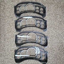 4 PIECES USED 03 04 05 06 CADILLAC ESCALADE PLATINUM CLUSTER SILVER LENS COVER