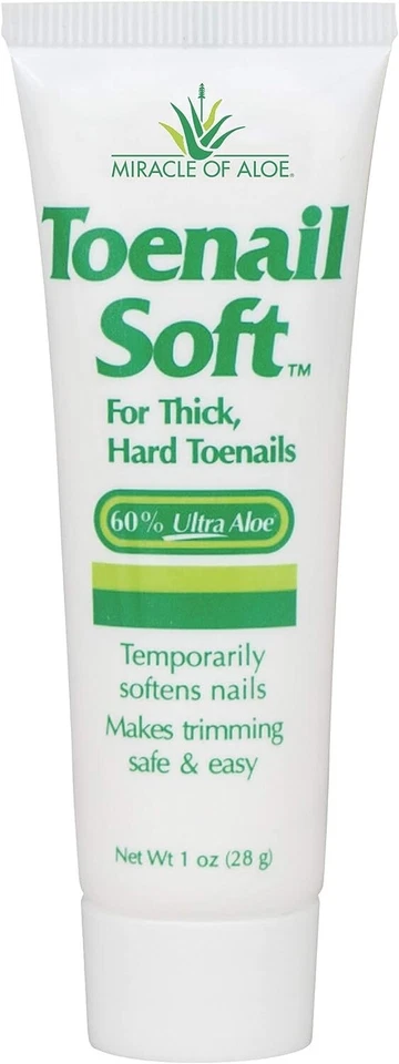 MIRACLE OF Aloe Toenail Softener 60% pure Aloe Nail Softening Cream - Soft Nails