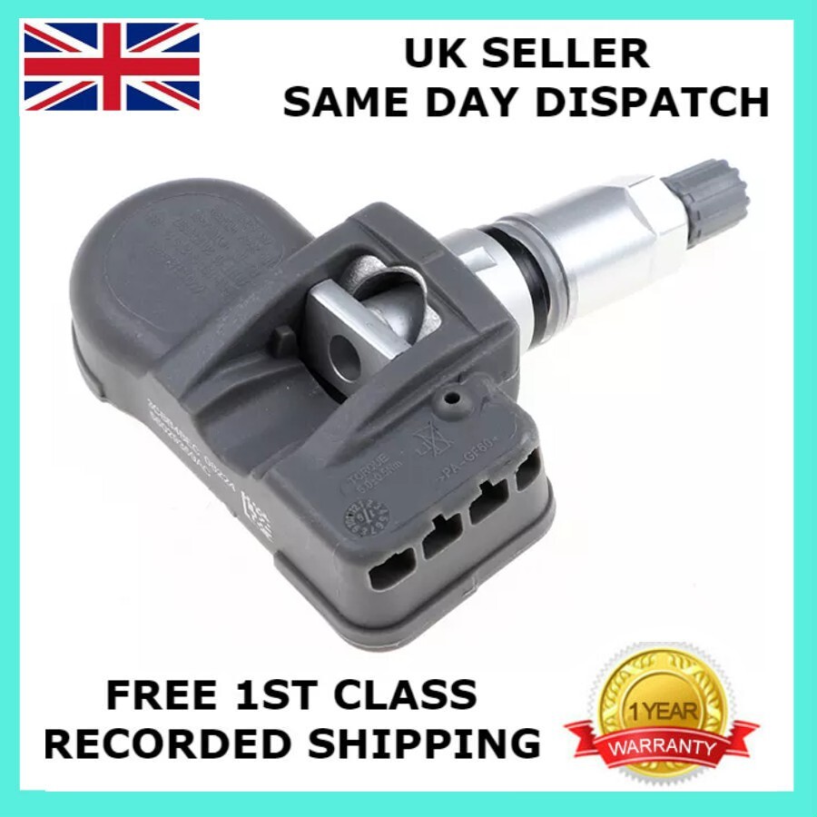 4 TPMS Tire Pressure Sensors Jeep Grand Cherokee SRT Gloss Black Valve Stems | Tire Pressure Sensor