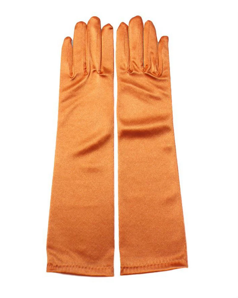 女士的缎面礼服复古婚礼茶会舞蹈角色扮演手套 15 — 第 2/4 张图片