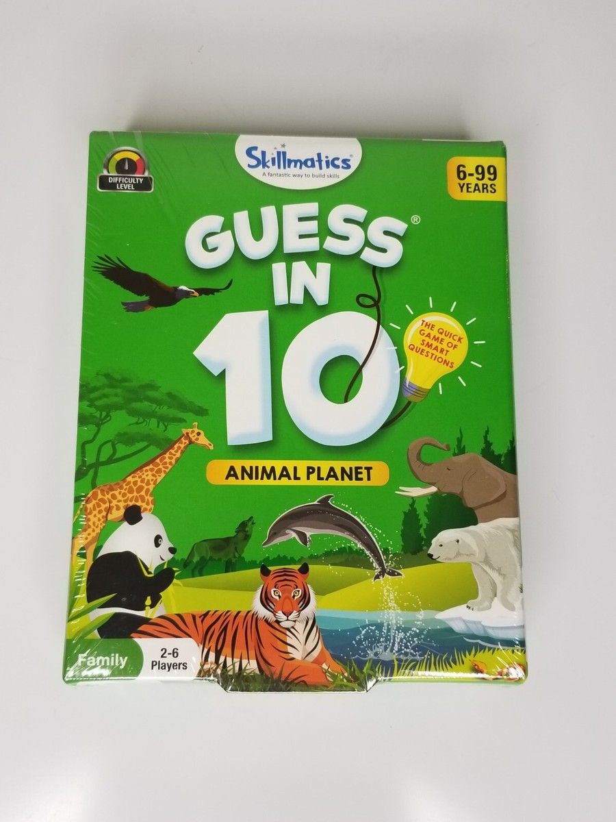 Skillmatics Guess in 10 Animal Planet Card Game