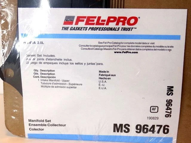 Junta de colector de admisión y escape del motor FEL PRO para Honda Civic Si 2006-2011 Foto 2 de 3