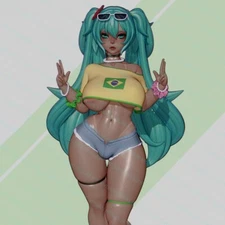 1/24 Scale Anime Girl Nsfw Uncolored Unassembled 3D Printing Resin Model Kit Toy