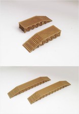 Outland Models Modelleisenbahn Miniatur Holzstil Plattform / Laderampe Spur N
