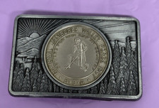 VINTAGE BELT BUCKLE NATIONAL JAMBOREE BSA BOY SCOUTS AMERICA 1957 Valley Forge
