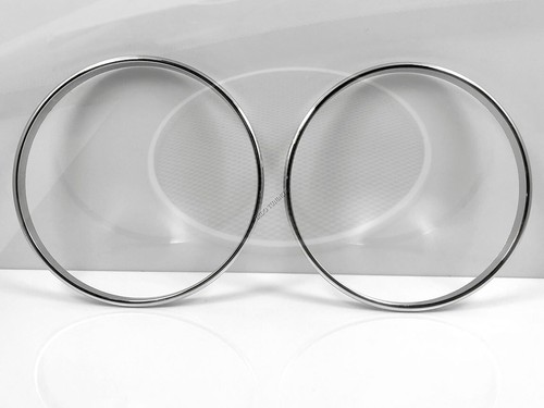 For Citroen C3 02-09 Decorative Aluminum Polished Speaker Rings 2 items - Picture 2 of 6