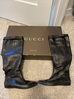 Gucci Boots Nero 36 Pre Owned 