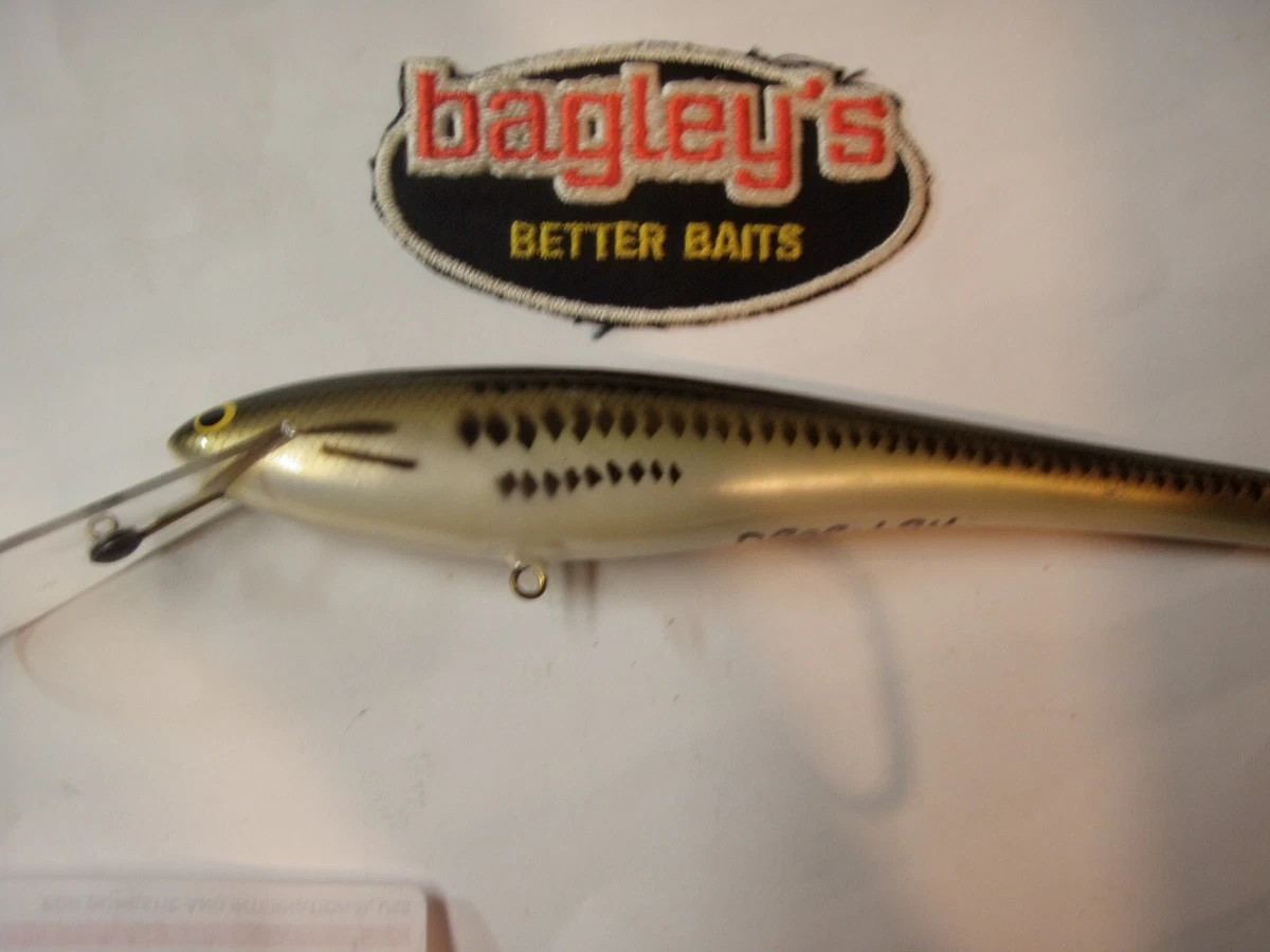 Leurre Vintage Bagley's Finger Mullet Crankbait En Bois - Excellent état - USA