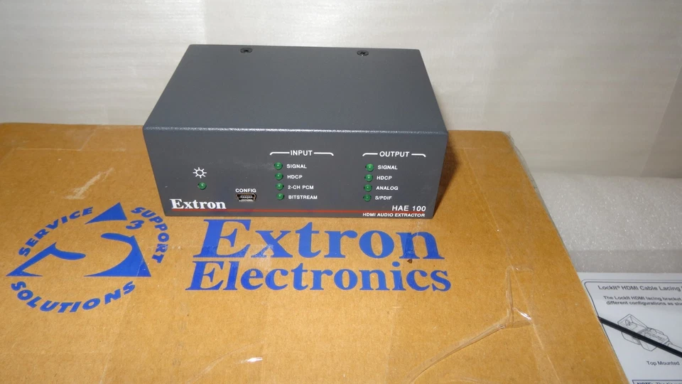 Extron HAE 100 HD HDMI Audio De-Embedding  Extractor, cable EQ USB configuration - Image 2 of 4