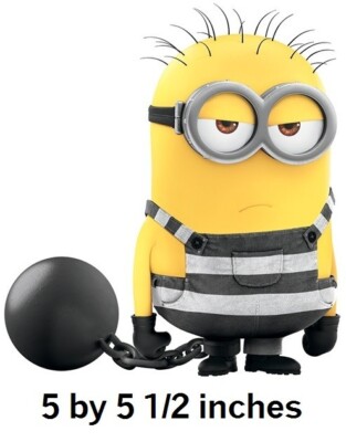 Prison Minion Wall Decal Despicable Me Vinyl Sticker Jail Minions Peel ...