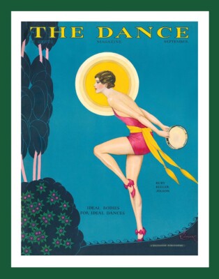 ''SHOW GIRL'' RUBY KEELER poster, by Jules Cannert THE DANCE  Art-Deco ooak