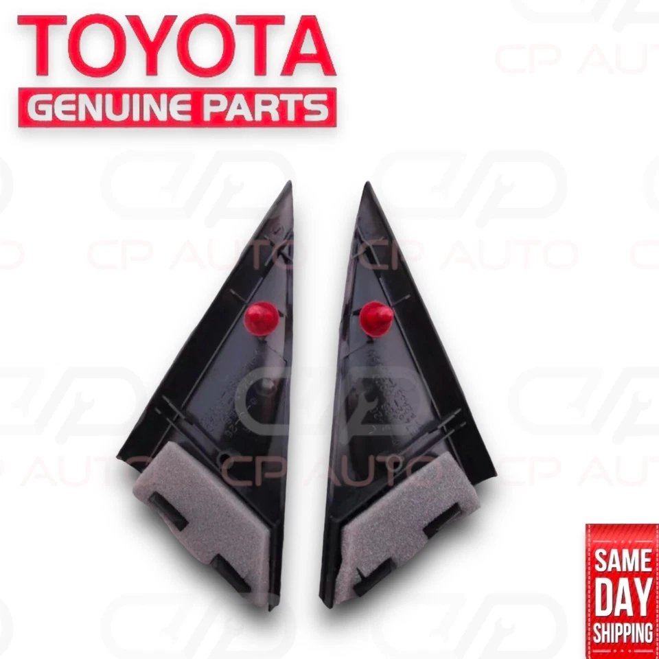 91-97 TOYOTA LAND CRUISER FJ80 ESPEJO RETROVISOR INTERIOR NEGRO CUBIERTA MOLDURA FABRICANTE DE EQUIPOS ORIGINALES NUEVO Foto 4 de 4