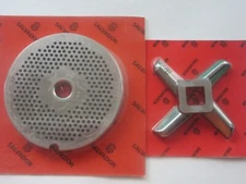 *COMBO* #22 x 1/16" (2mm) holes Meat Grinder Plate & HEAVY DUTY KNIFE