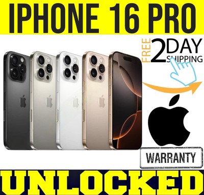 APPLE IPHONE 16 PRO 128GB / 256GB (FACTORY UNLOCKED)   APPLE WARRANTY   SEALED 