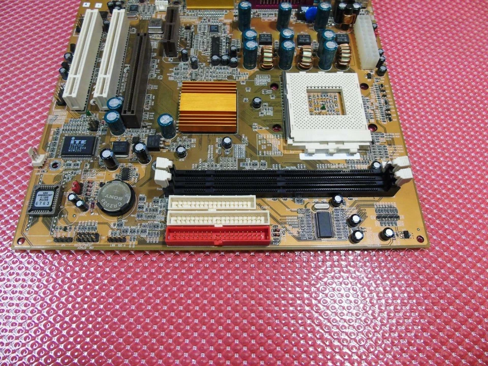 Материнская плата для настольного компьютера ПК Chips/ECS Socket 462 - 2 PCI, AGP, LF-H50X, IT8705F - Изображение 3 из 4