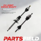 PAIR Front CV Joint Drive Shafts for Mini Coopers R55 R56  R60 1.6L AUTO 2007-15