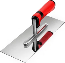 Stainless Steel Flat Finishing Trowel Tile Trowel Concrete Tool, 11X4in