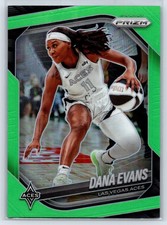 2025 Panini Prizm WNBA #33 Dana Evans Lime Green Prizms #/225