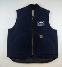 Carhartt V02 MDT Quilted Lined Duck Canvas Vest Midnight Navy Mens Large Regular