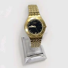 Vtg Seiko Gold Ladies Watch 3Y02-0B49 Works Fresh Battery
