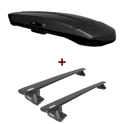 Dachbox Thule Vector Alpine + Dachträger Thule für Porsche Panamera Typ 971 set