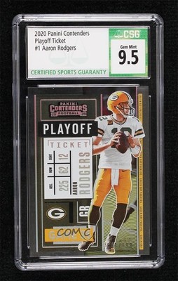 2020 Panini Contenders Playoff Ticket 41/199 Aaron Rodgers #1 0vf5