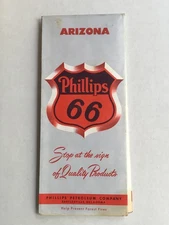 1957 Phillips 66 Oil Company map of Arizona