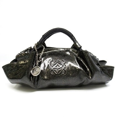 LOEWE Nappa Aire Handtasche 315.70.B52 Lackleder Handtasche schwarz GEBRAUCHT
