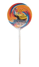 Exclusive Brands, Hot Wheels, Jumbo Swirly Lollipop, Blueberry Flavor, 100g