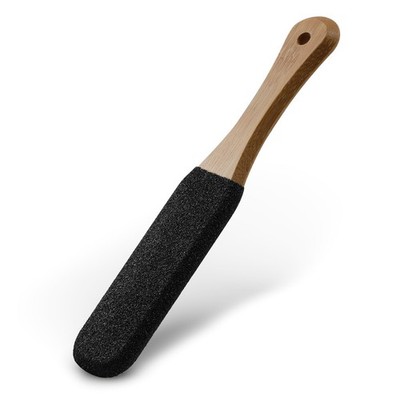 Foot Pumice Stone Pedicure File - Natural Beech Wood & Corundum - 1 PCS