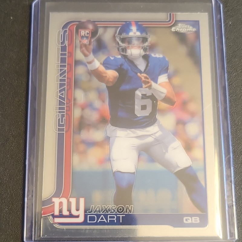 Topps 2025 Topps Chrome Jaxson Dart Rookie New York Giants #306 Football Card