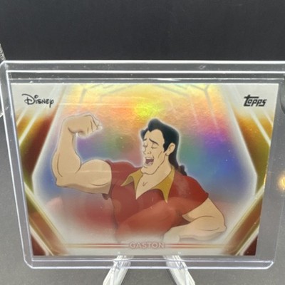 Topps Disney Neon 2026 Gaston Beauty and the Beast Rainbow/foil Card #12