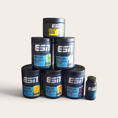 ESN Isoclear Whey Protein Isolate, ESN Ultrapure Creatine, ESN Ashwa +
