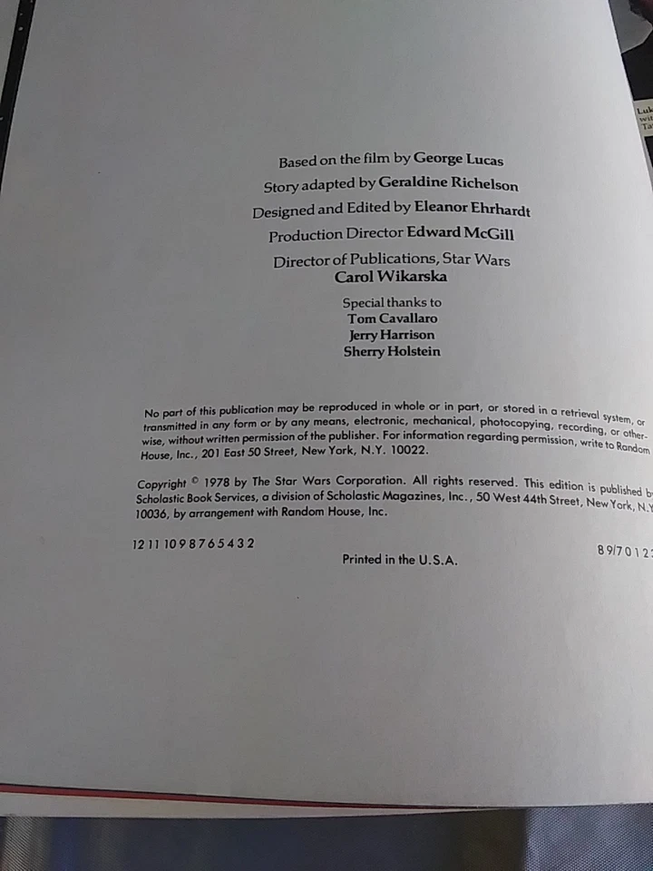 Star Wars 1978 The Star Wars Storybook Foto 3 de 3