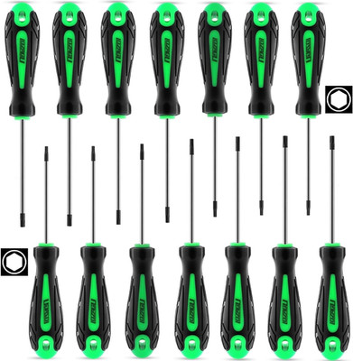 14pcs Mini Hex Screwdriver Set, Metric(0.9mm-3mm) SAE(0.035''-1/8) Hex Allen Wren