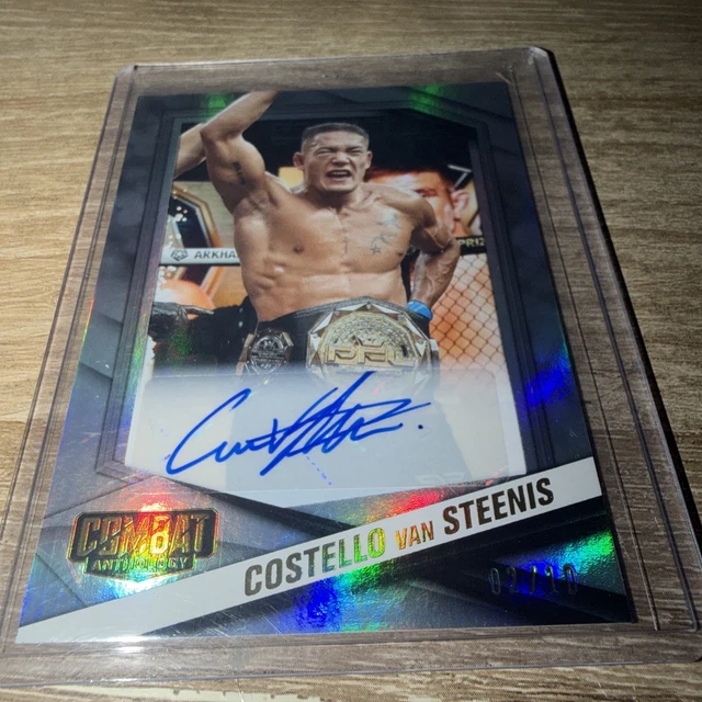 2025 Panini Combat Anthology Costello Van Steenis #59 Gold AUTO /10 SSP SP