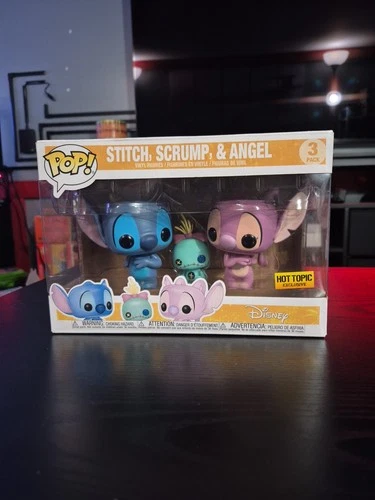 Lilo And Stitch 3 Pack Funko POP Stitch Scrump And Angel Hot Topic Exclusive