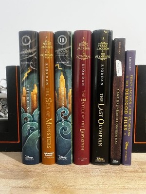 Percy Jackson & the Olympians Complete 5-book Hardcover Set + 2 Extra!