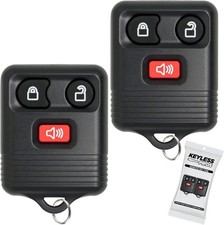 2 Packs 3 Button Replacement Keyless Entry Remote Key Fob Compatible with Ford F