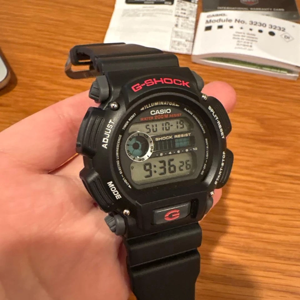 RELOJ CASIO G SHOCK DW9052 1V Original Banda Resina Digital Cuarzo Clásico Foto 3 de 4