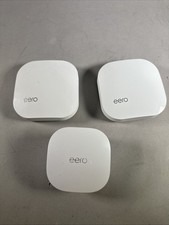 Lot of 2 Eero B010001 1 J010001 WiFi 6 Mesh Wireless Network Routers 3 Units