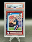 2024 Panini Donruss - Rated Rookie Drake Maye #379 Optic Preview Red Wave Prizm