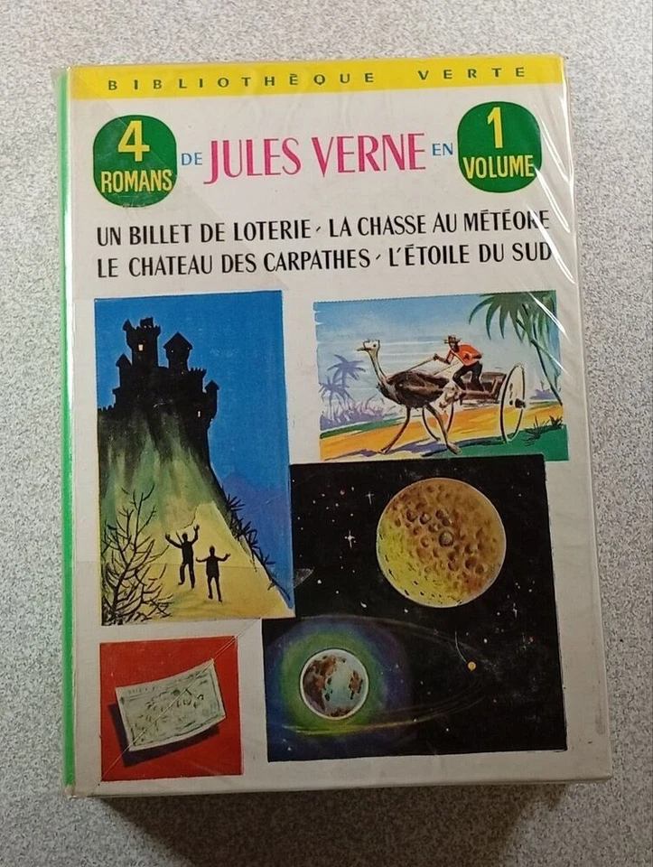4 romans de Jules Verne en 1 volume | Jules Verne | Hachette | Bon état - Photo 1/1