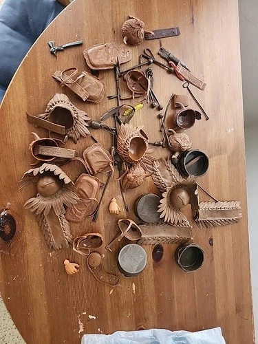 Vintage Lot Johnny West,  Indian Accessories Lot 5