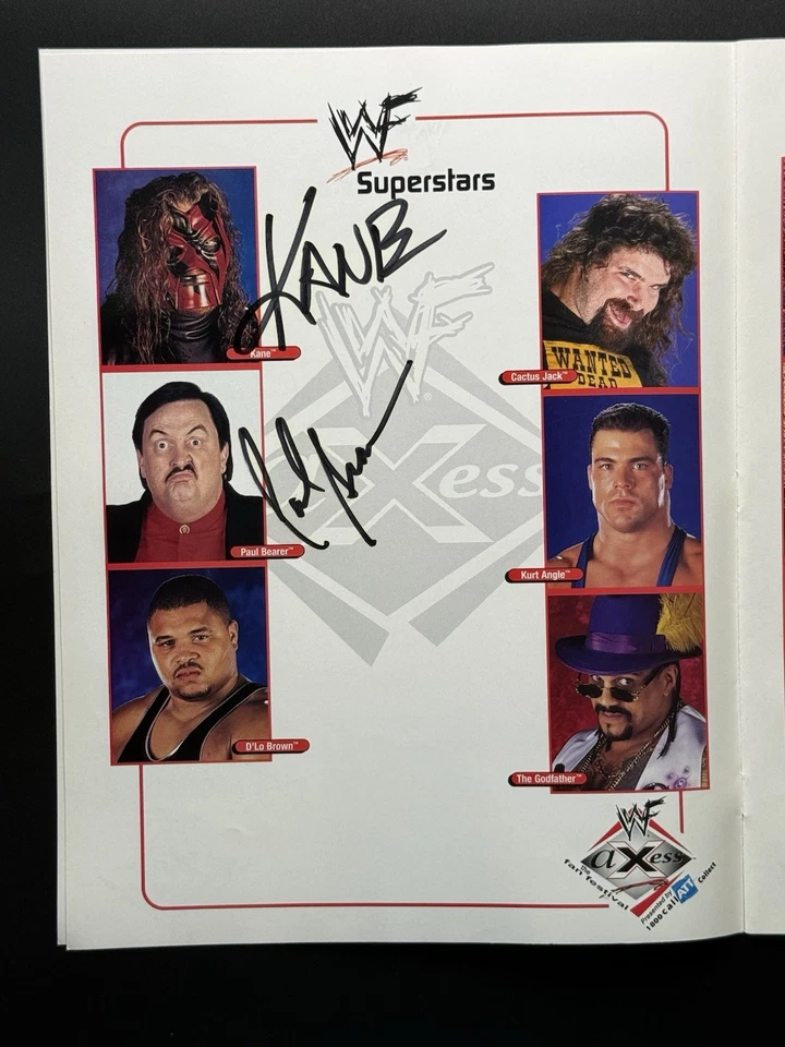 Libro de autógrafos WWF Fanfest 2000 The Rock Stone Cold Steve Austin 3:16 ¡Kane más! Foto 2 de 4