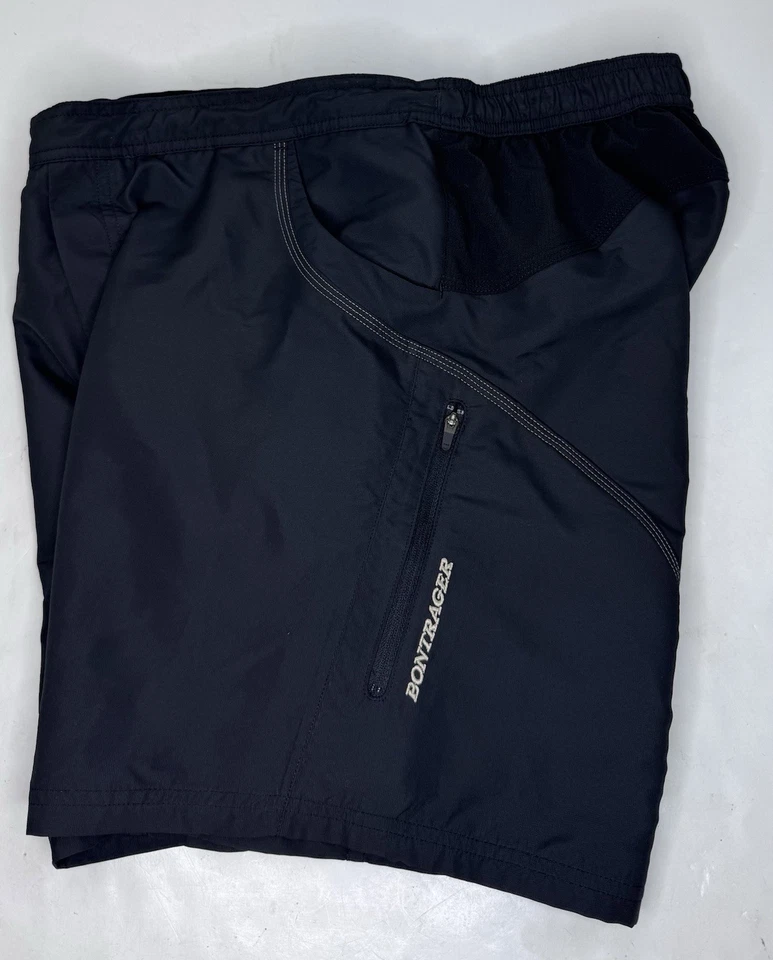 Pantalones Cortos de Ciclismo Bontrager Talla Mediana Asiento Acolchado Negro Satélite Bolsillo con Cremallera Foto 2 de 4